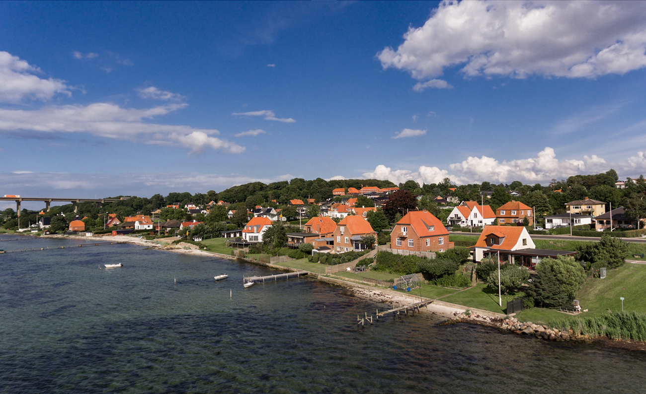 Middelfart med udsigt til Lillebælt